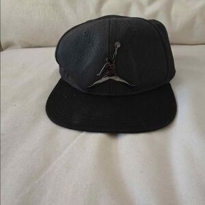 Jordan Black Youth Cap with Jumpman Logo